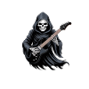 Time To Shred Grim Reaper Guitar