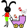 Rabbit Bunny Easter Chickens Kids