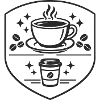 Kaffeekunst Schild-Logo