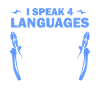 Je parle 4 langues Tee