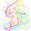Snowboarder Retrowave