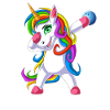 Einhorn-Bowling-lustiges Hemd