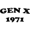 Gen X 1971 Retro Logo Tee