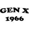 Gen X 1966 Retro Logo