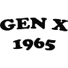 Gen X 1965 Retro Birthday Design