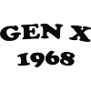 Gen X 1968 Retro Logo