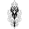 Tribal Fire Phoenix Bird Totem Ascension