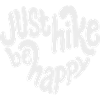 Just Hike Be Happy Lettering