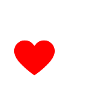Contour du cœur du chien