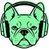 Frenchie DJ Headphones Music