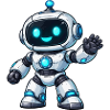 Little Neon Robot Greeting