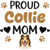 Stolze Collie Mutter, Collie