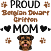 Proud Griffon Mother, Belgian Dwarf Griffon