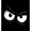 Angry eyes in noir