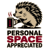 Grumpy Hedgehog Personal Space Introvert Coffee