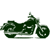 Motorcycle Cruiser Silhouette