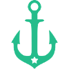 Anchor logo with star accent