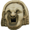 Lachende Steinmaske