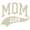 Logo vintage con striscione del MOM CLUB