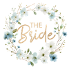 The Bride Weiss Blau Blumenkranz