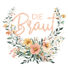 Die Braut! Boho Blumen Bouquet, personalisierbar