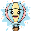 Happy balloon friend cloud journey