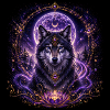 Mystic Wolf Aura Moon Spirit