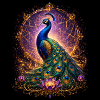 Golden Mystic Peacock Energy Glow
