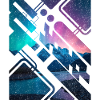 Geometric Mountain Aurora