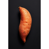 Zoete aardappel Noir op zwart