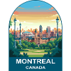 Montreal Canada Stadium Travel Poster