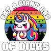 Regenbogen Unicorn Kraftmotiv