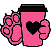 Maman de chien Paw Coffee Cup
