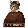 Catpernicus  Nicolaus Copernicus Astronomer Cat