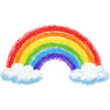 Rainbow over clouds