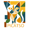 Picatso Geometric Cubist Style Cat