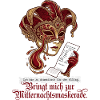 Dramatisches Mitternachtsmaskerade Design für Buch