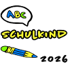 ABC Schulkind 2026 Einschulung