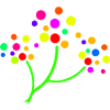 Neon Confetti Tree