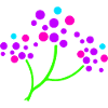 Neon Blossom Branch