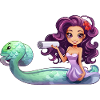 Underwater sorceress with role