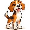 Beagle Dog : design mignon et amusant