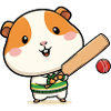 Cute Cricket Guinea Pig Cartoon