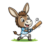 Donk Cricket Funny Donkey Cricket Fan