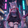 Neko Cyber Hero Neon Town