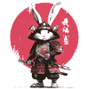 Bunny Samurai in Armor