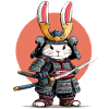 Bunny Samurai Warrior