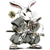 Rabbit Samurai Warrior with Katana