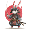 Bunny Samurai in Armor