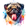 Mops Motiv